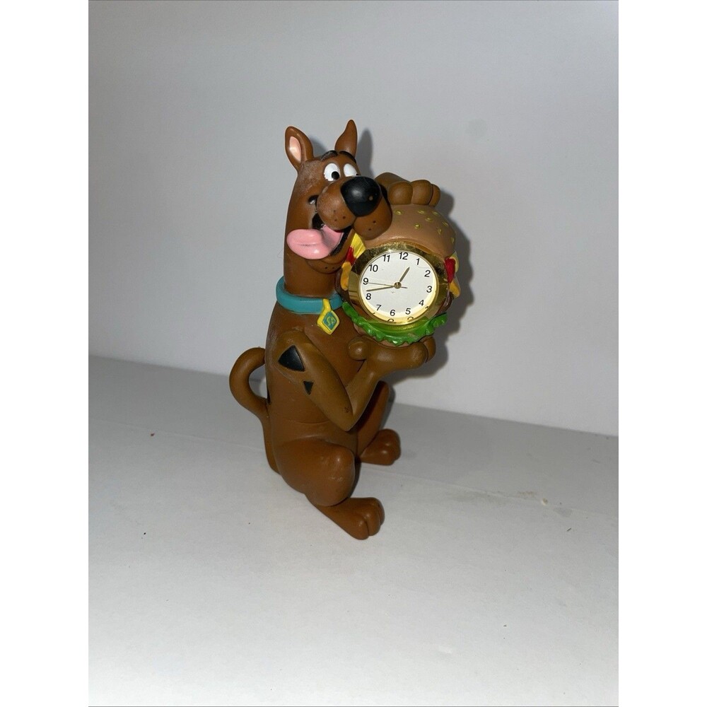 Vintage Scooby-Doo Hamburger Clock Figurine Hanna Barbera